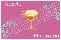 Thumbnail for Personalized School Band Placemat XIV - Pink Background - Percussion VI -  View