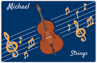 Thumbnail for Personalized School Band Placemat XV - Blue Background - Strings I -  View