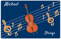 Thumbnail for Personalized School Band Placemat XV - Blue Background - Strings II -  View