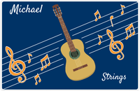 Thumbnail for Personalized School Band Placemat XV - Blue Background - Strings VI -  View