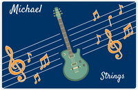 Thumbnail for Personalized School Band Placemat XV - Blue Background - Strings VII -  View