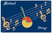 Thumbnail for Personalized School Band Placemat XV - Blue Background - Strings XI -  View