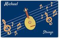 Thumbnail for Personalized School Band Placemat XV - Blue Background - Strings XII -  View