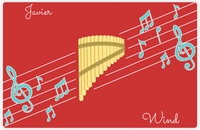 Thumbnail for Personalized School Band Placemat XIX - Red Background - Marimba -  View