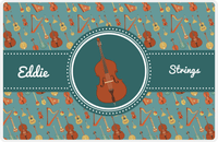 Thumbnail for Personalized School Band Placemat XXI - Dark Teal Background - Strings I -  View