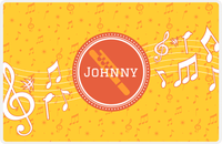 Thumbnail for Personalized School Band Placemat XXIII - Yellow Background - Flute -  View