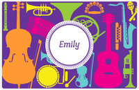 Thumbnail for Personalized School Band Placemat XXV - Purple Background - Circle Nameplate -  View