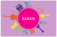 Thumbnail for Personalized School Band Placemat XXVII - Purple Background -  View