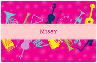Thumbnail for Personalized School Band Placemat XXIX - Pink Background -  View