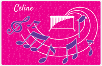 Thumbnail for Personalized School Band Placemat XXXI - Pink Background - Marimba -  View
