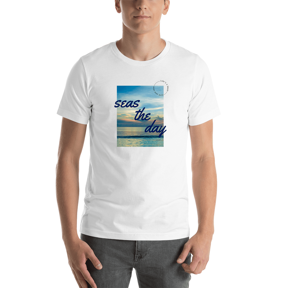Seas The Day T-Shirt - White - Shirt View