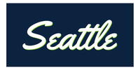 Thumbnail for Personalized Seattle Beach Towel - Front View