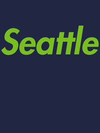 Thumbnail for Personalized Seattle T-Shirt - Blue - Decorate View