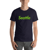 Thumbnail for Personalized Seattle T-Shirt - Blue - Shirt View