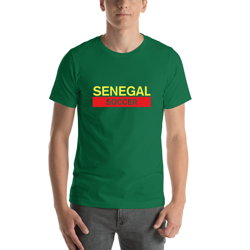 Senegal Soccer T-Shirt - Green - Shirt View