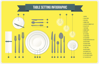 Thumbnail for Setting The Table Placemat - Yellow -  View