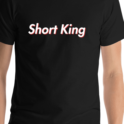 Short King T-Shirt - Black - Shirt Close-Up View