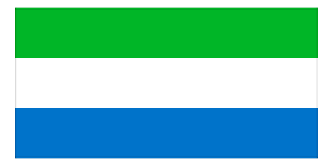 Sierra Leone Flag Beach Towel - Front View