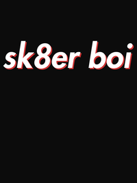 Thumbnail for sk8er boi T-Shirt - Black - Decorate View