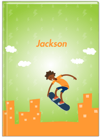 Thumbnail for Personalized Skateboarding Journal II - Black Boy I - Front View