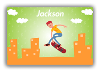 Thumbnail for Personalized Skateboarding Canvas Wrap & Photo Print II - Redhead Boy - Front View