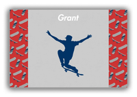 Thumbnail for Personalized Skateboarding Canvas Wrap & Photo Print III - Skater Silhouette I - Front View