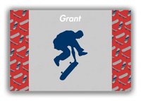 Thumbnail for Personalized Skateboarding Canvas Wrap & Photo Print III - Skater Silhouette IV - Front View