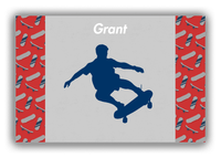 Thumbnail for Personalized Skateboarding Canvas Wrap & Photo Print III - Skater Silhouette V - Front View