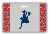 Thumbnail for Personalized Skateboarding Canvas Wrap & Photo Print III - Skater Silhouette VII - Front View