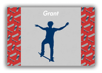 Thumbnail for Personalized Skateboarding Canvas Wrap & Photo Print III - Skater Silhouette VIII - Front View