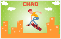 Thumbnail for Personalized Skateboarding Placemat II - Redhead Boy -  View