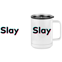 Thumbnail for Slay Coffee Mug Tumbler with Handle (15 oz) - TikTok Trends - Design View