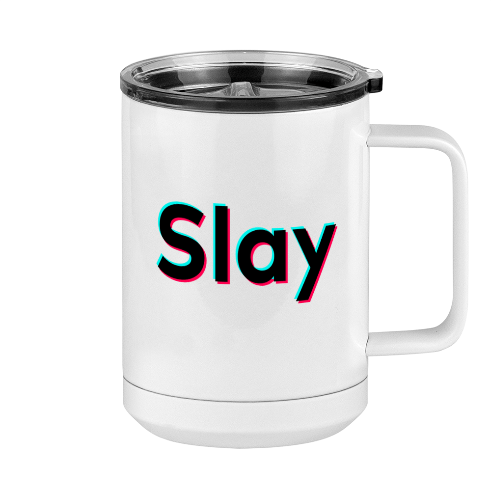 Slay Coffee Mug Tumbler with Handle (15 oz) - TikTok Trends - Right View
