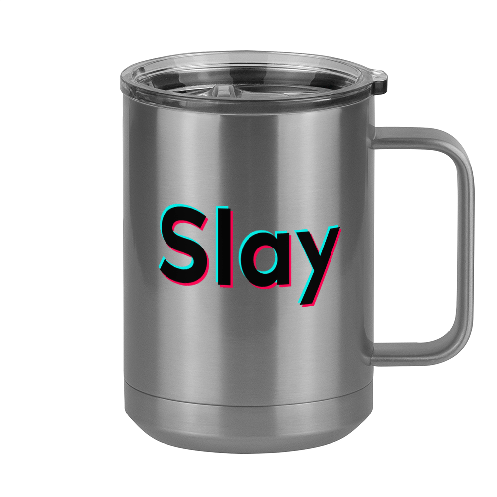 Slay Coffee Mug Tumbler with Handle (15 oz) - TikTok Trends - Right View