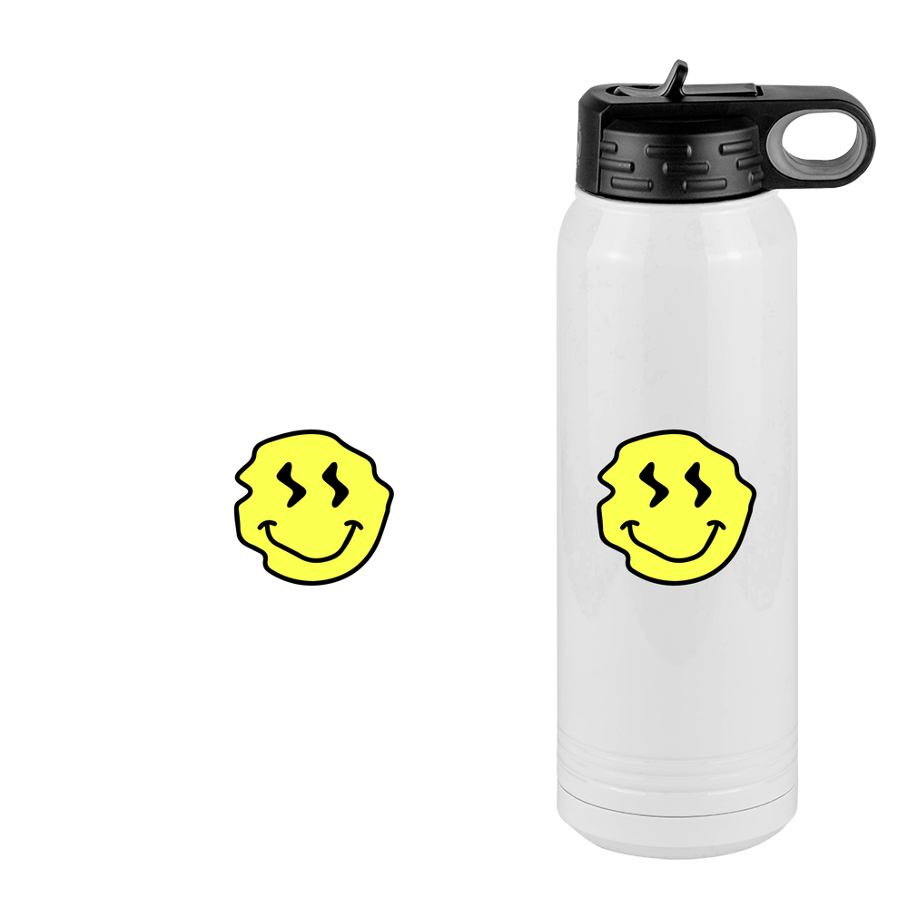 Smiley Face Water Bottle (30 oz) - Design View