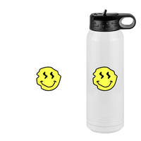 Thumbnail for Smiley Face Water Bottle (30 oz) - Design View