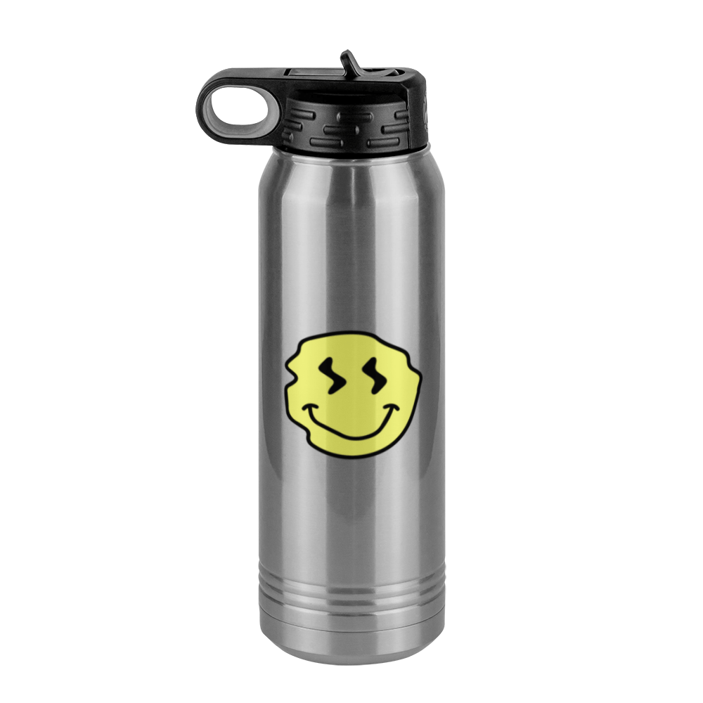 Smiley Face Water Bottle (30 oz) - Left View