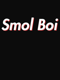 Thumbnail for Smol Boi T-Shirt - Black - Decorate View