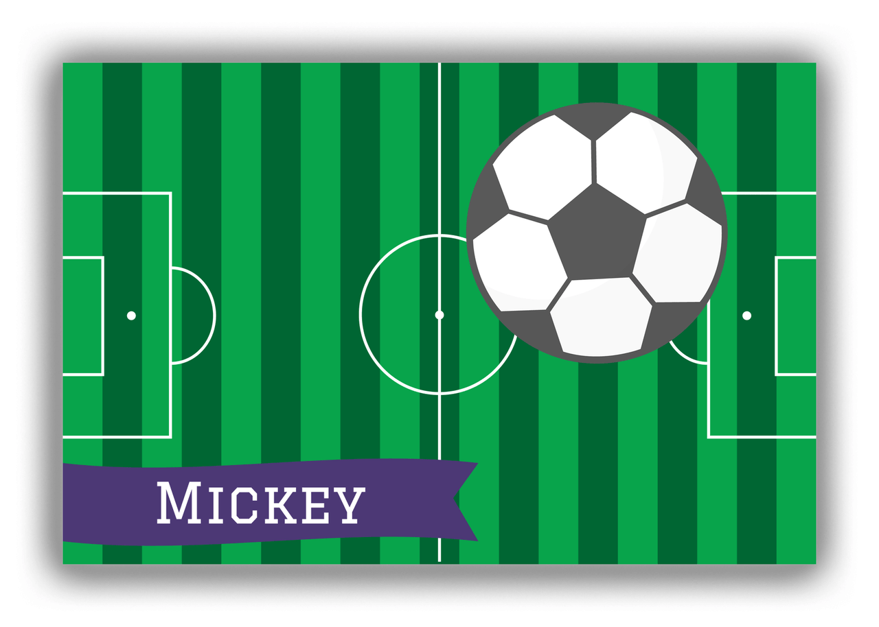Personalized Soccer Canvas Wrap & Photo Print VI - Ball Field - Ball I - Front View