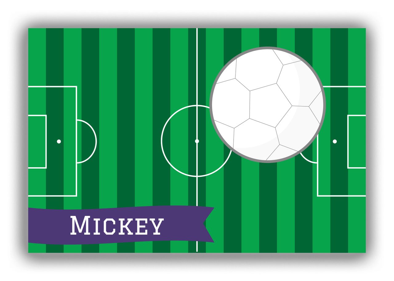 Personalized Soccer Canvas Wrap & Photo Print VI - Ball Field - Ball II - Front View