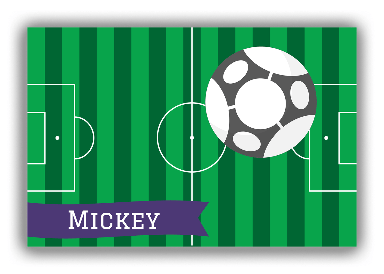 Personalized Soccer Canvas Wrap & Photo Print VI - Ball Field - Ball III - Front View
