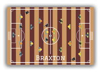Thumbnail for Personalized Soccer Canvas Wrap & Photo Print XII - Field Overhead - Brown Field - Front View
