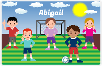 Thumbnail for Personalized Soccer Placemat XI - Green Background - Soccer Team II -  View