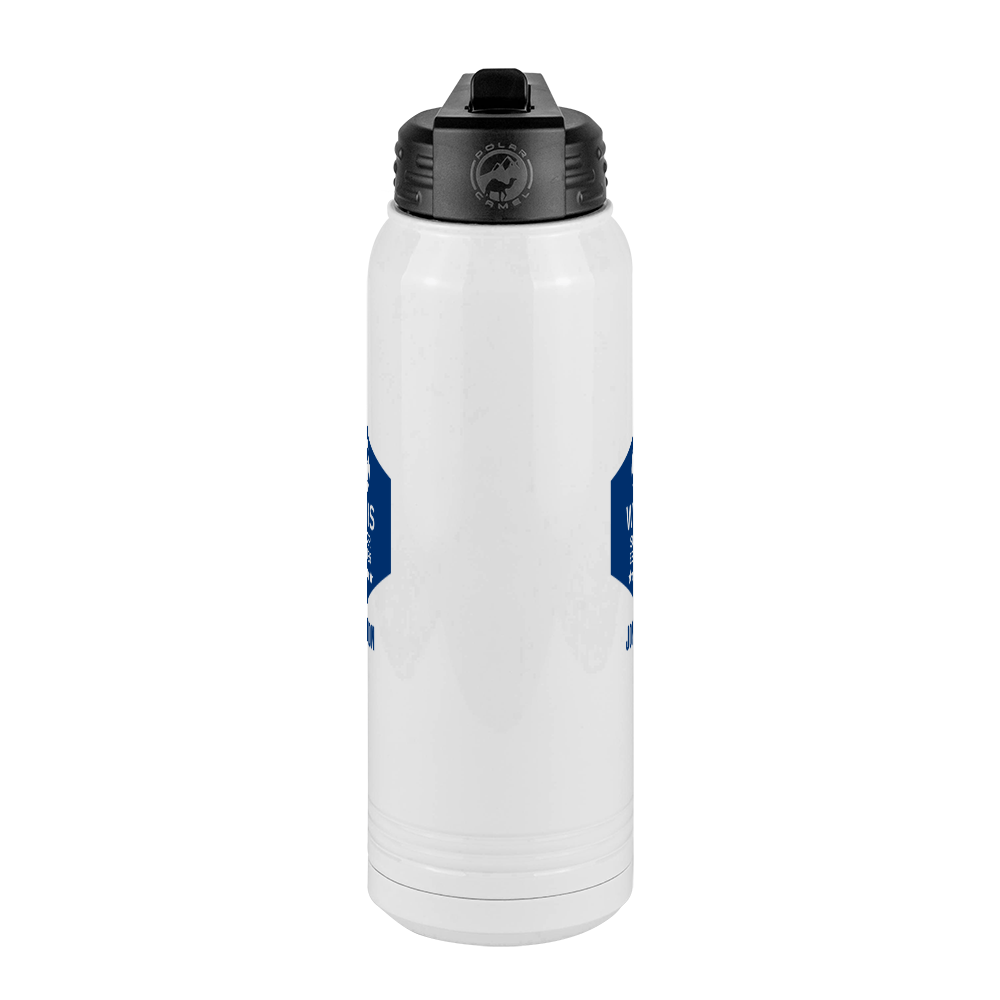 Personalized Soccer Water Bottle (30 oz) - Center View