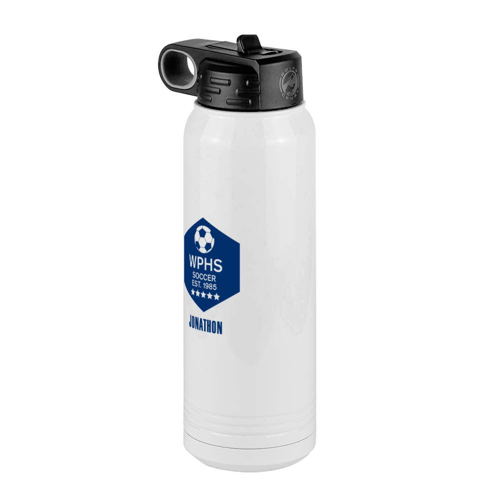 Personalized Soccer Water Bottle (30 oz) - Front Left View
