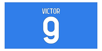 Thumbnail for Personalized Soccer Jersey Number Beach Towel - Napoli Italy Blue - Front View