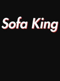Thumbnail for Sofa King T-Shirt - Black - Decorate View