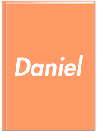 Thumbnail for Personalized Solid Color Journal - Orange Background - Front View
