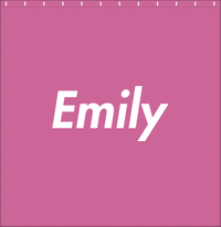 Thumbnail for Personalized Solid Color Shower Curtain - Pink Background - Decorate View