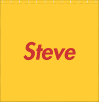 Thumbnail for Personalized Solid Color Shower Curtain - Yellow Background - Decorate View
